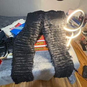 Black Distressed Men Jeans